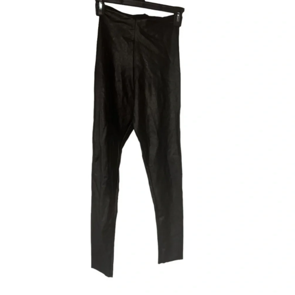 Commando SLG06 Black Faux Leather Leggings Size Extra Large XL